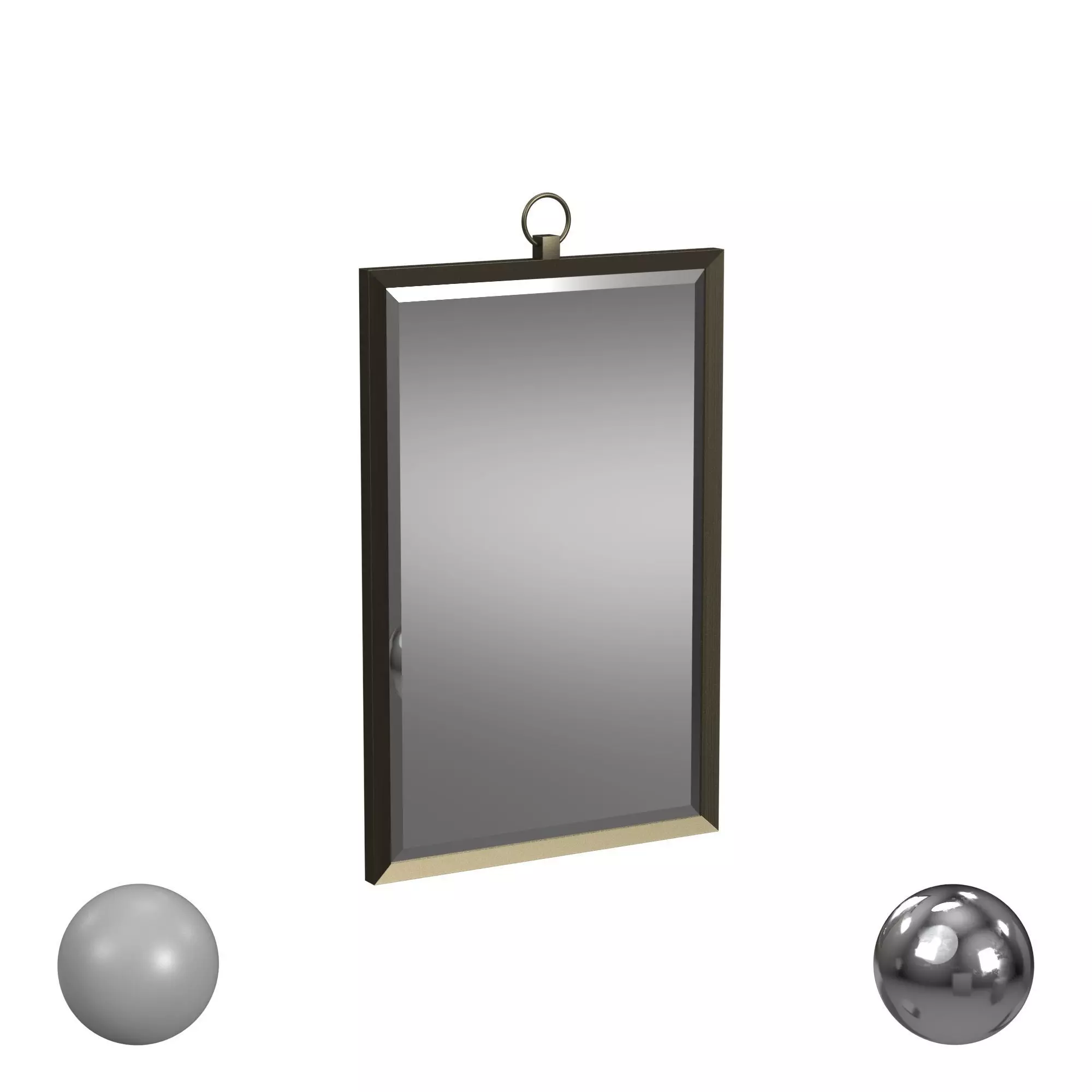Bassett Mirror Company Floris Wall Mirror 3D model_0