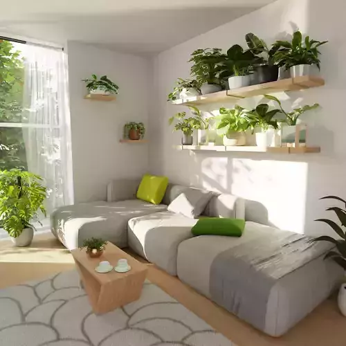 Living Room Interior Scene 