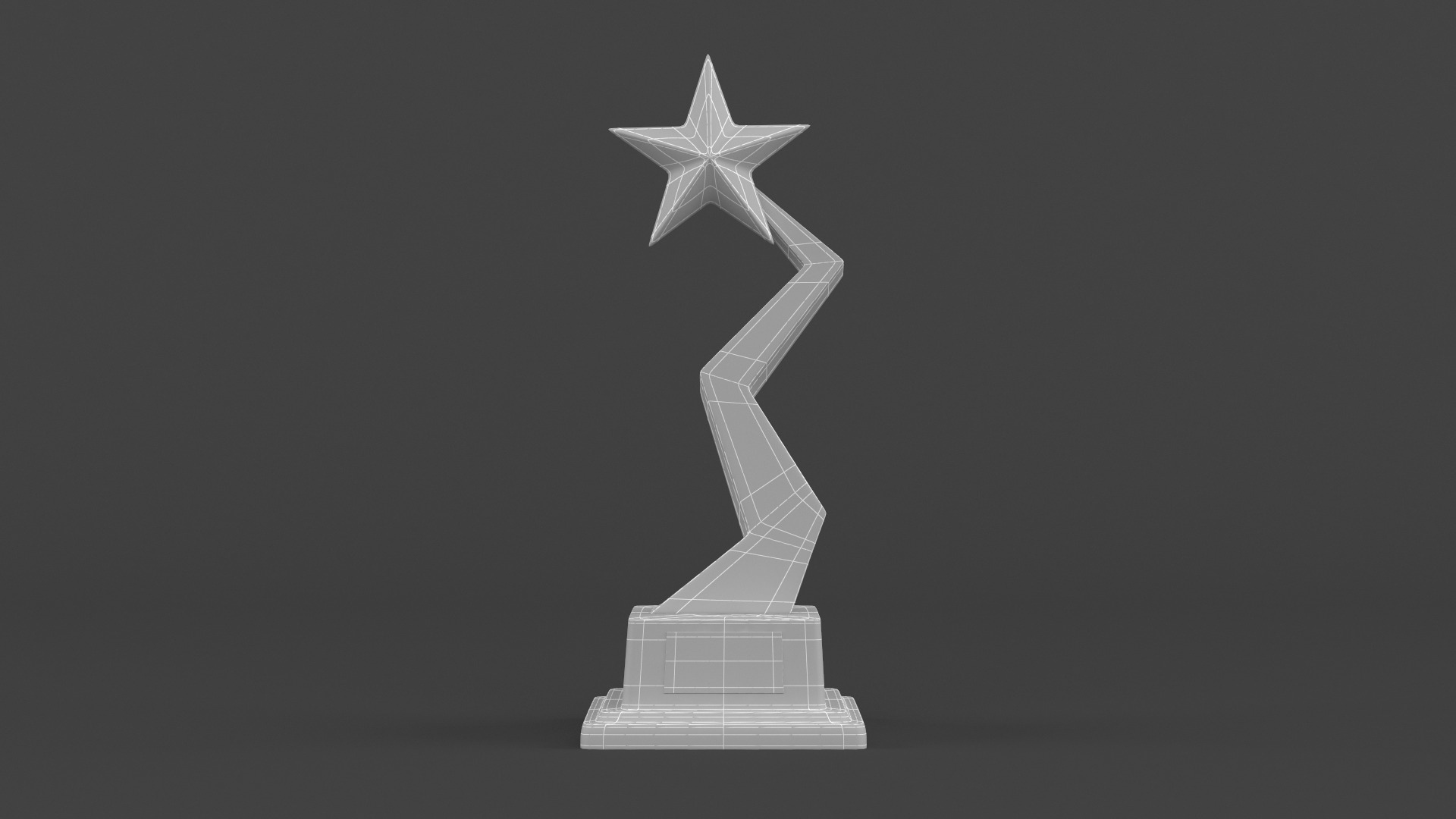 Gold Trophy Cups 3D model_10