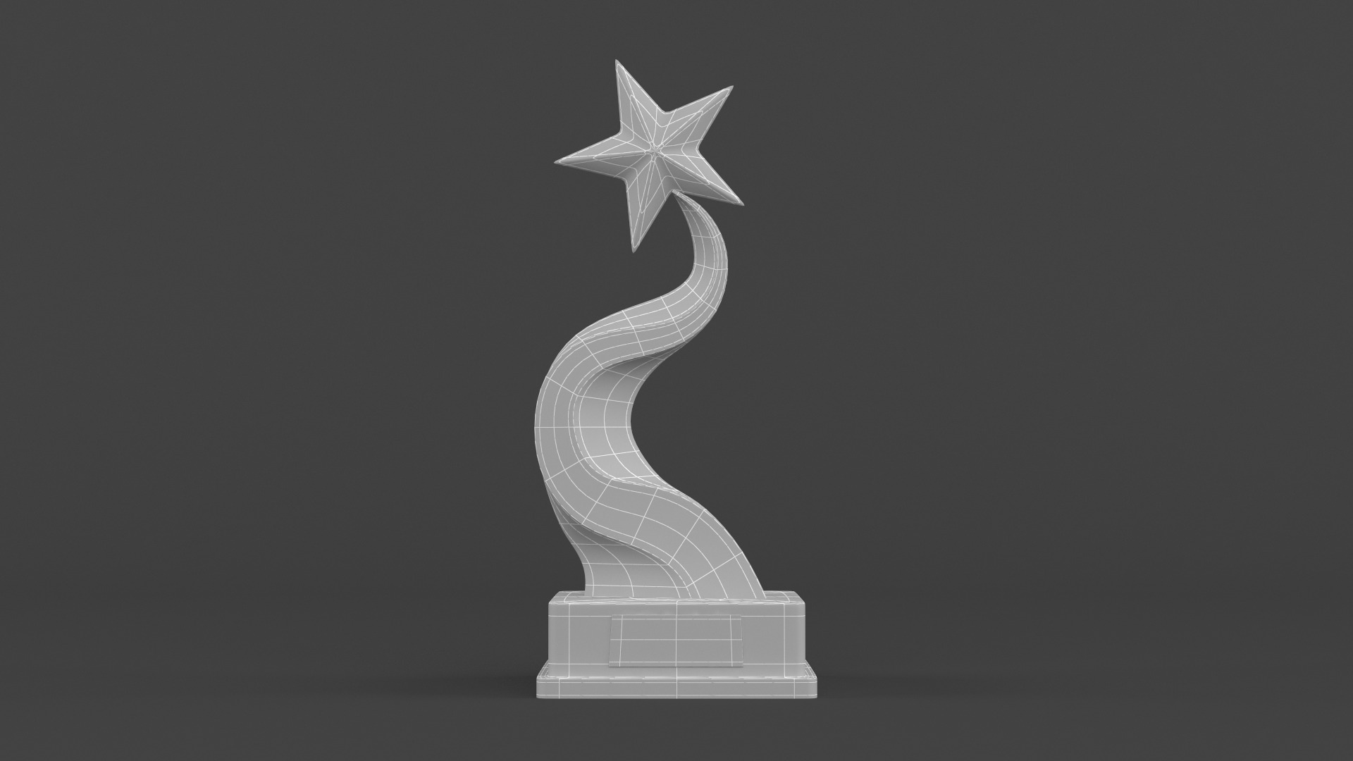 Gold Trophy Cups 3D model_8