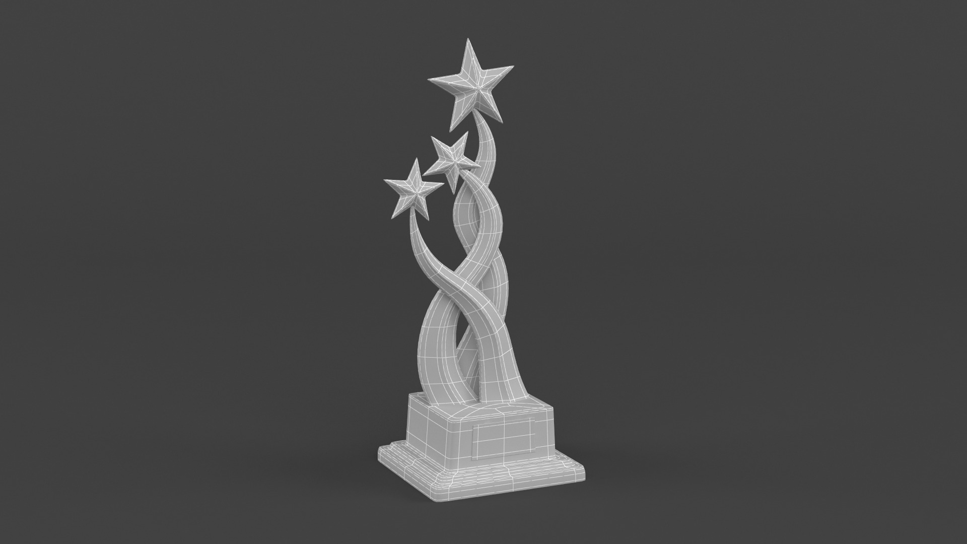 Gold Trophy Cups 3D model_13