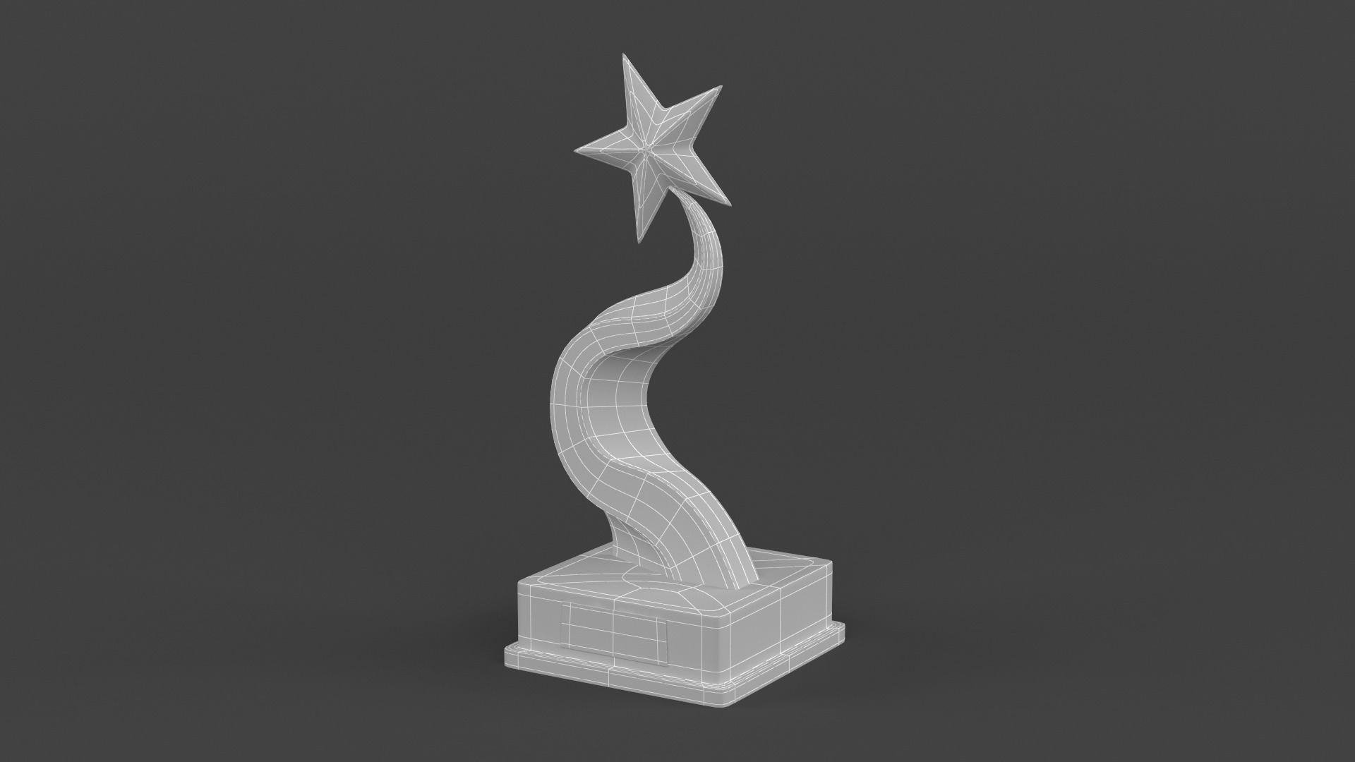 Gold Trophy Cups 3D model_9
