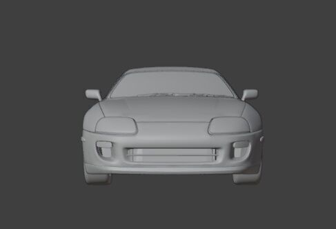 Toyota Supra 1998 Low-poly 3D model_3