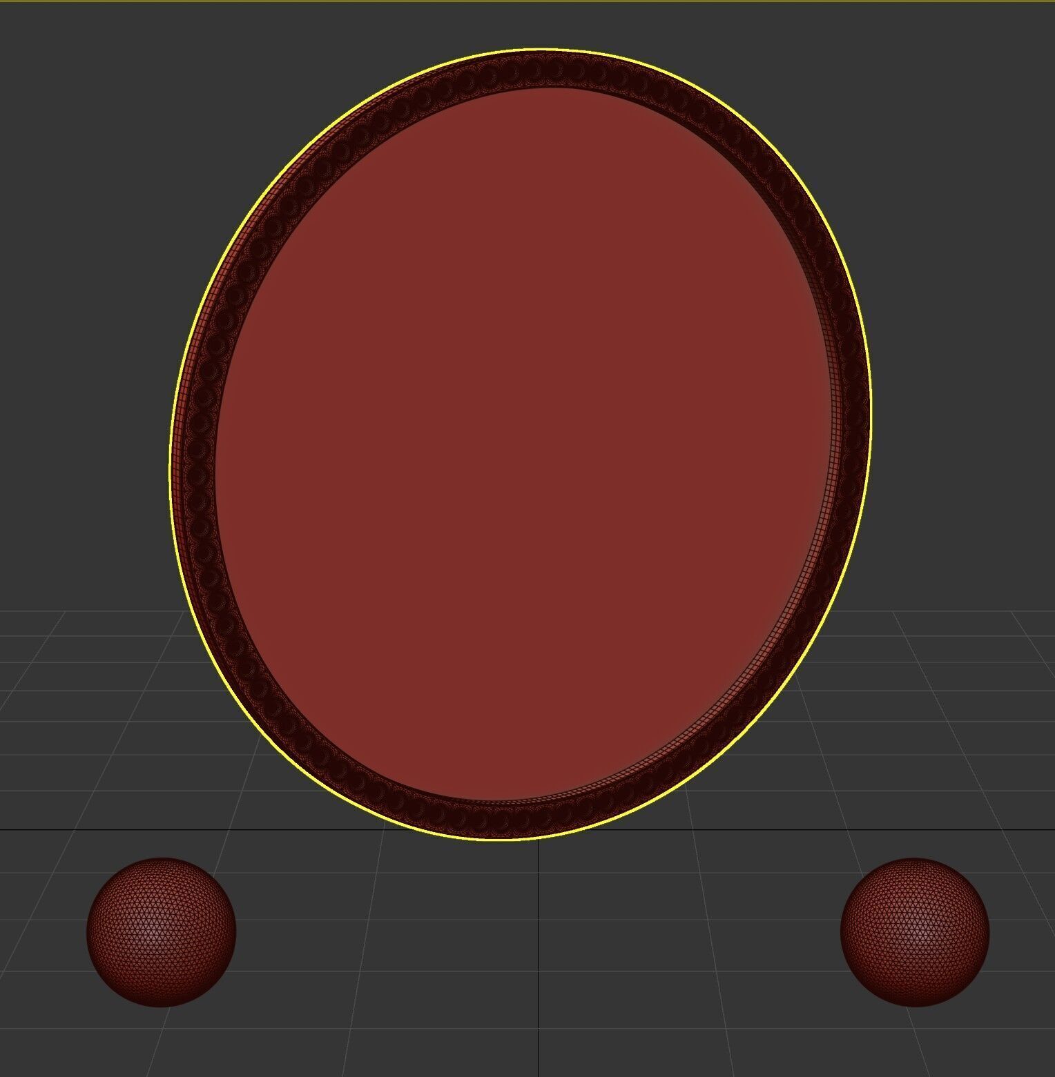 Sansee Wall Mirror 3D model_4