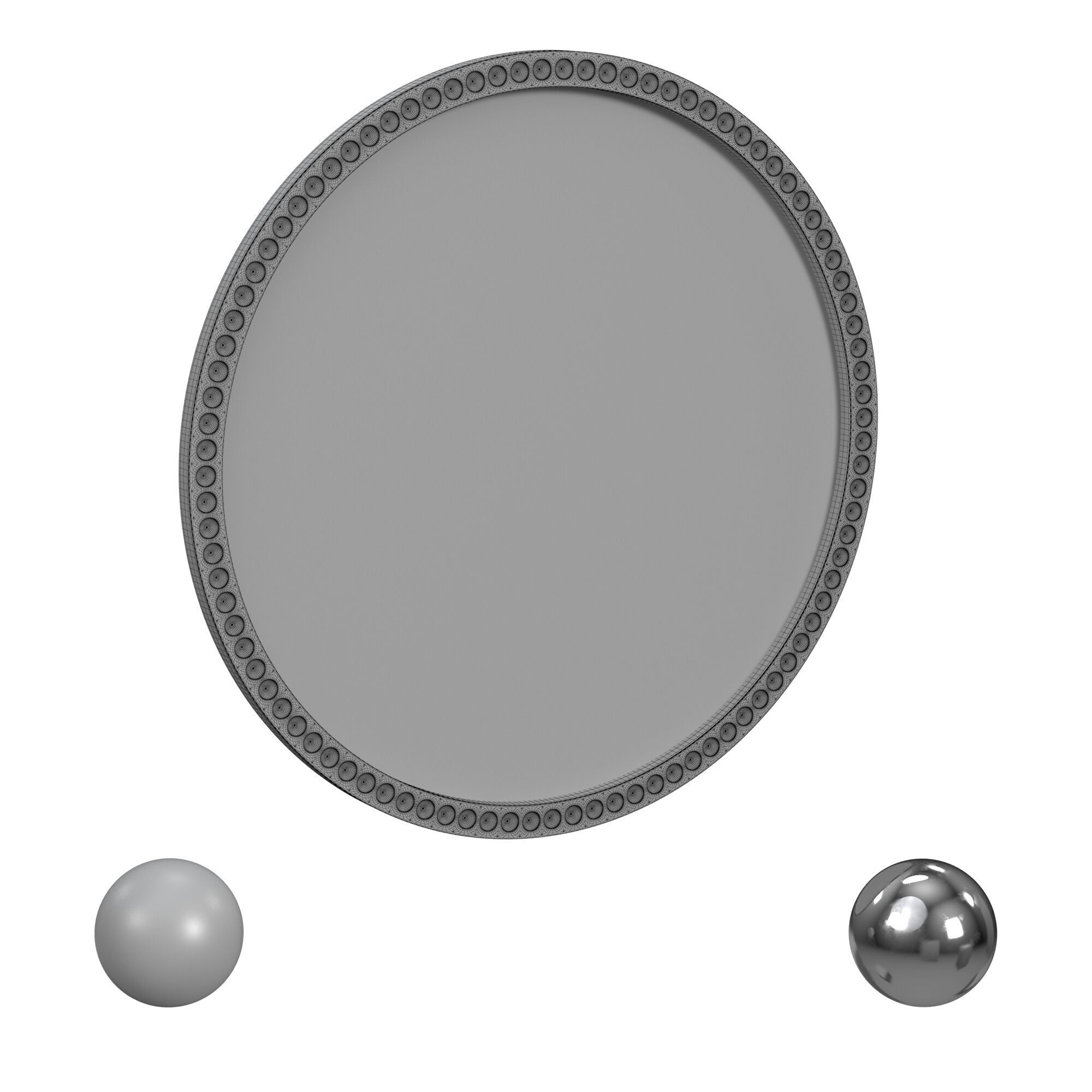 Sansee Wall Mirror 3D model_3