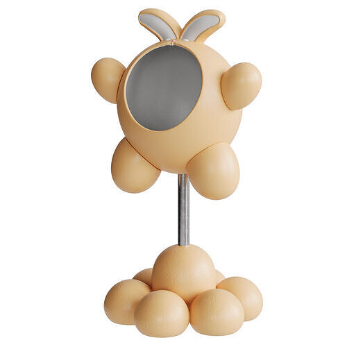 Creative Rabbit Storage Decoration - Resin - Yellow 3D model