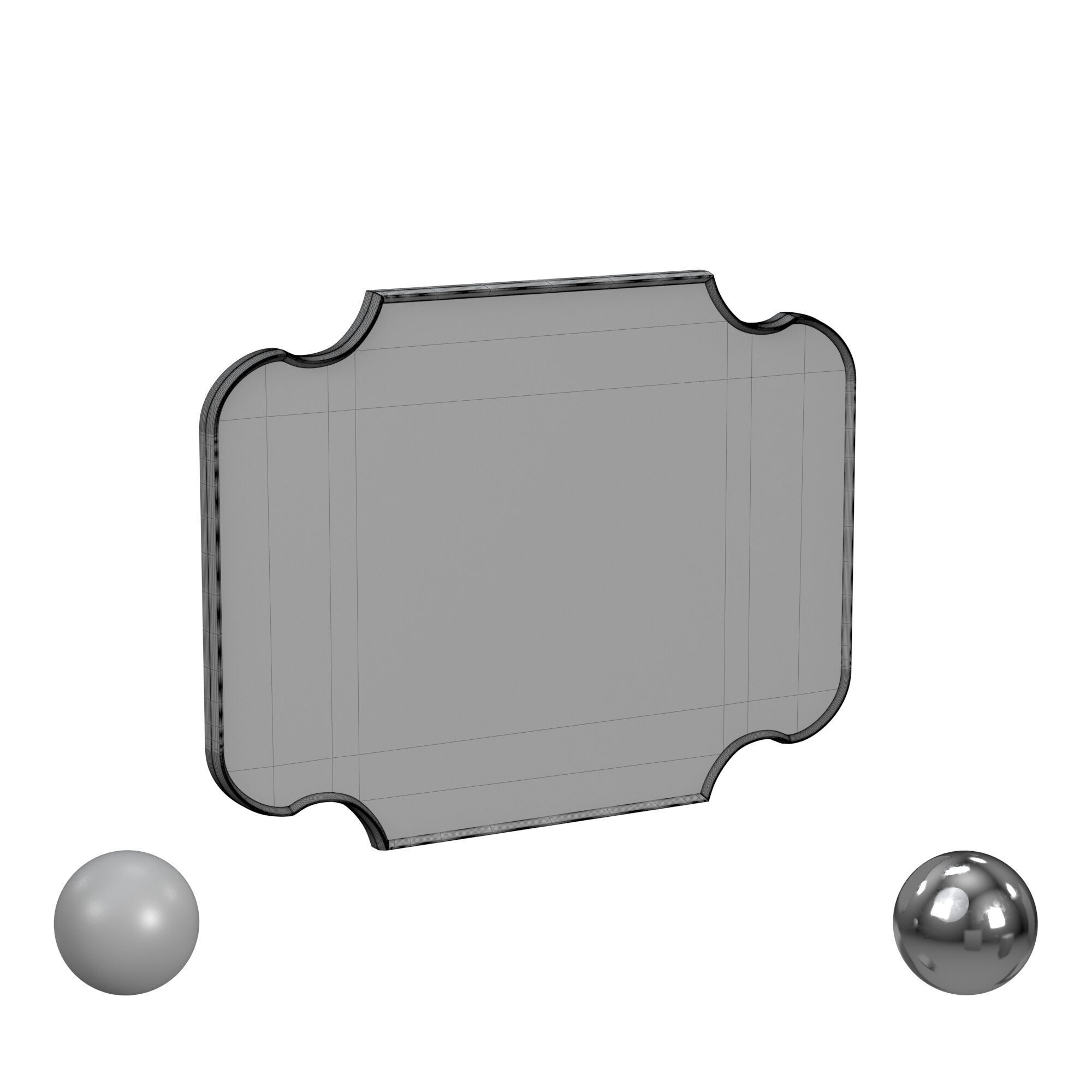 Lyenda Wall Mirror 3D model_3