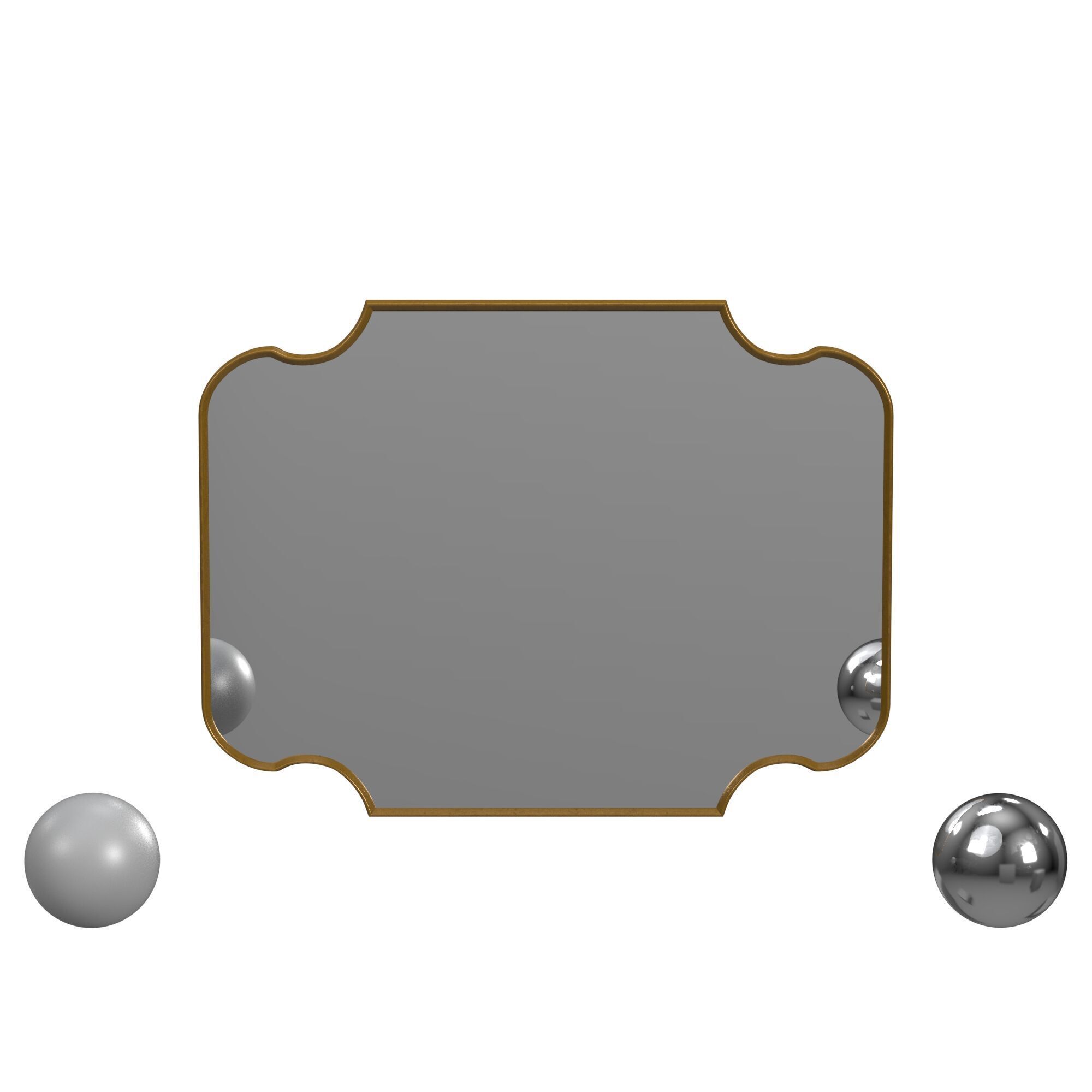 Lyenda Wall Mirror 3D model_1