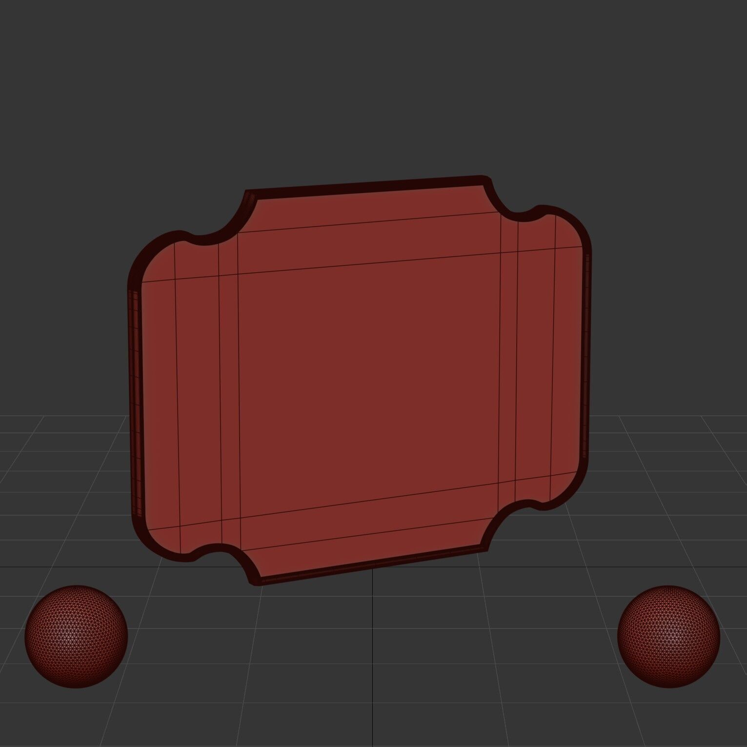 Lyenda Wall Mirror 3D model_4