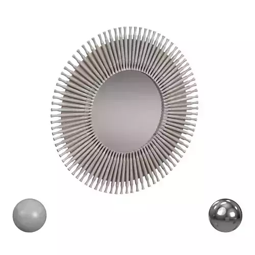 Belle Mahogany Mirror 3D model