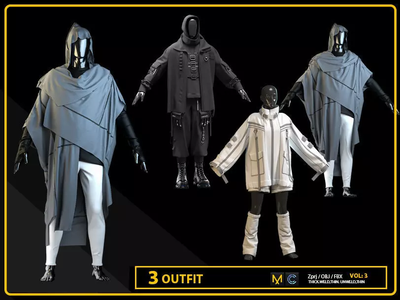 3 OUTFIT 3D model_0