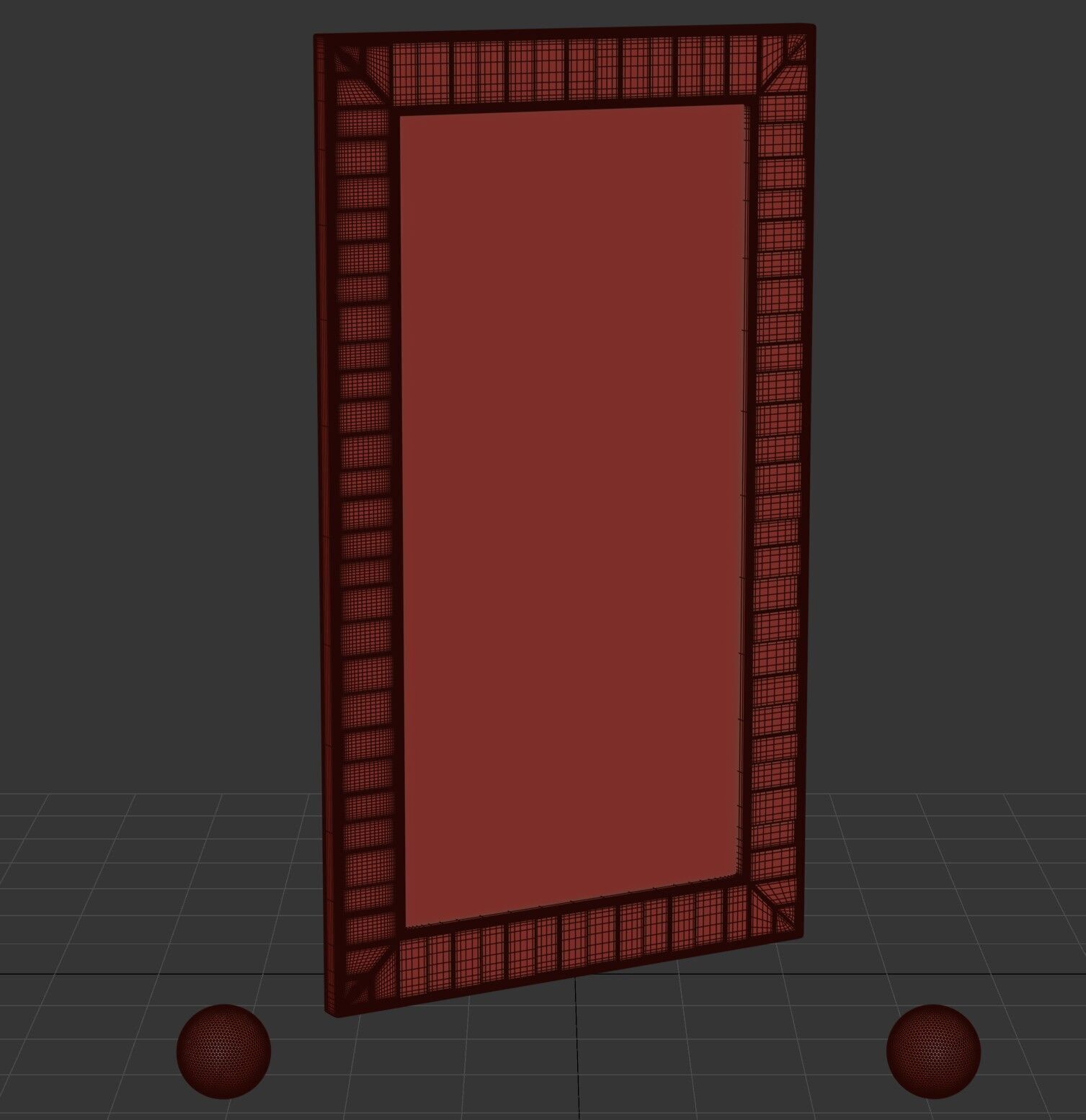 Astrid  Floor Mirror 3D model_4