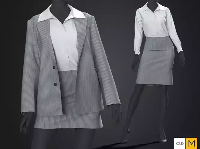 Womens - Skirt Suit Set