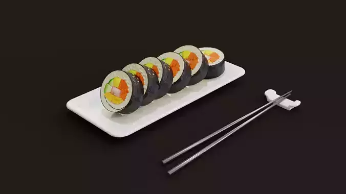 Gimbap  Korean sushi roll