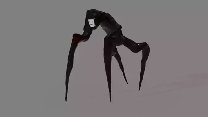 Monster Animated Low-poly 3D model