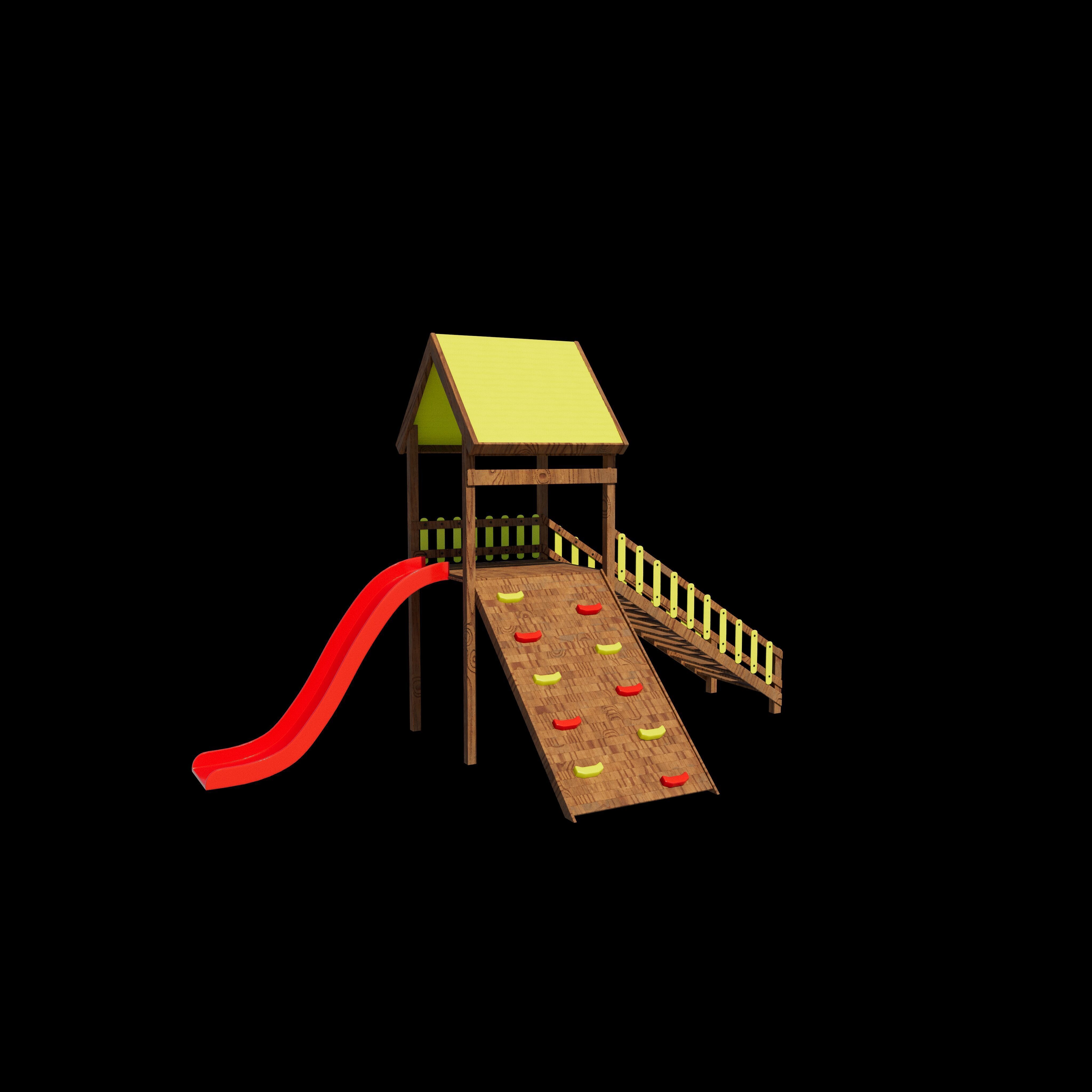 Playground Equipment 3D model_8