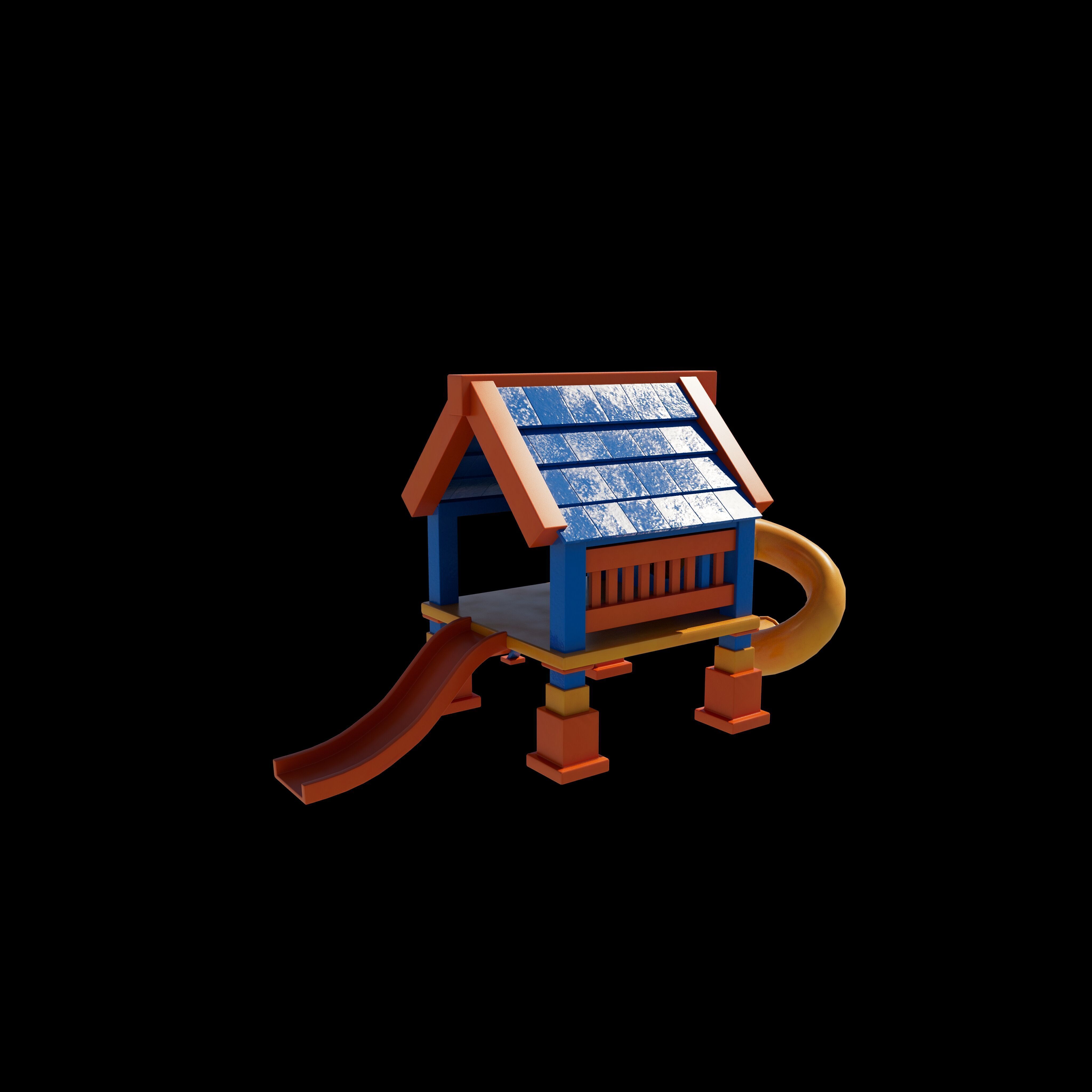 Playground Equipment 3D model_11