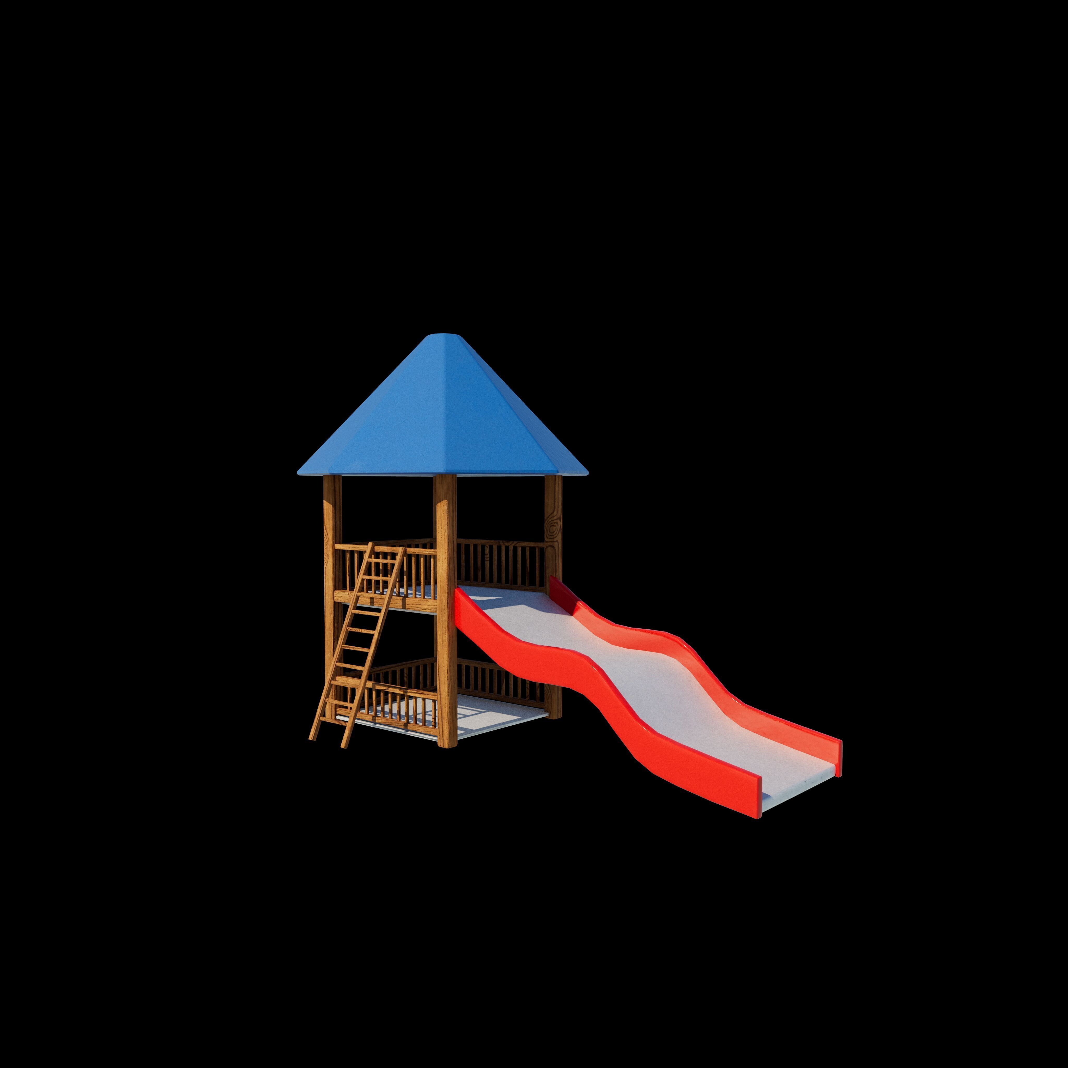 Playground Equipment 3D model_9