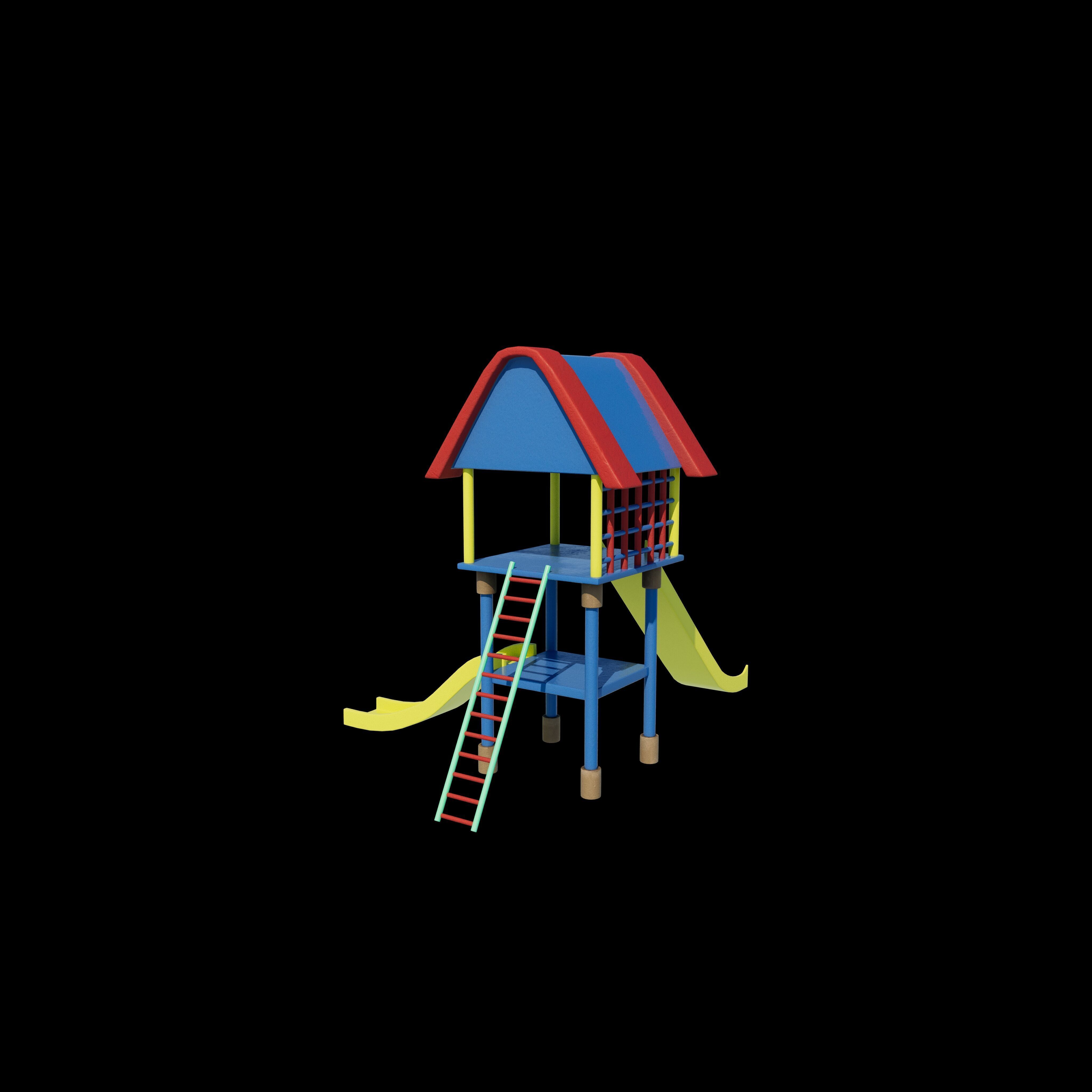 Playground Equipment 3D model_7