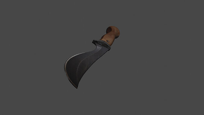 Knife- Khukri Style 3D model