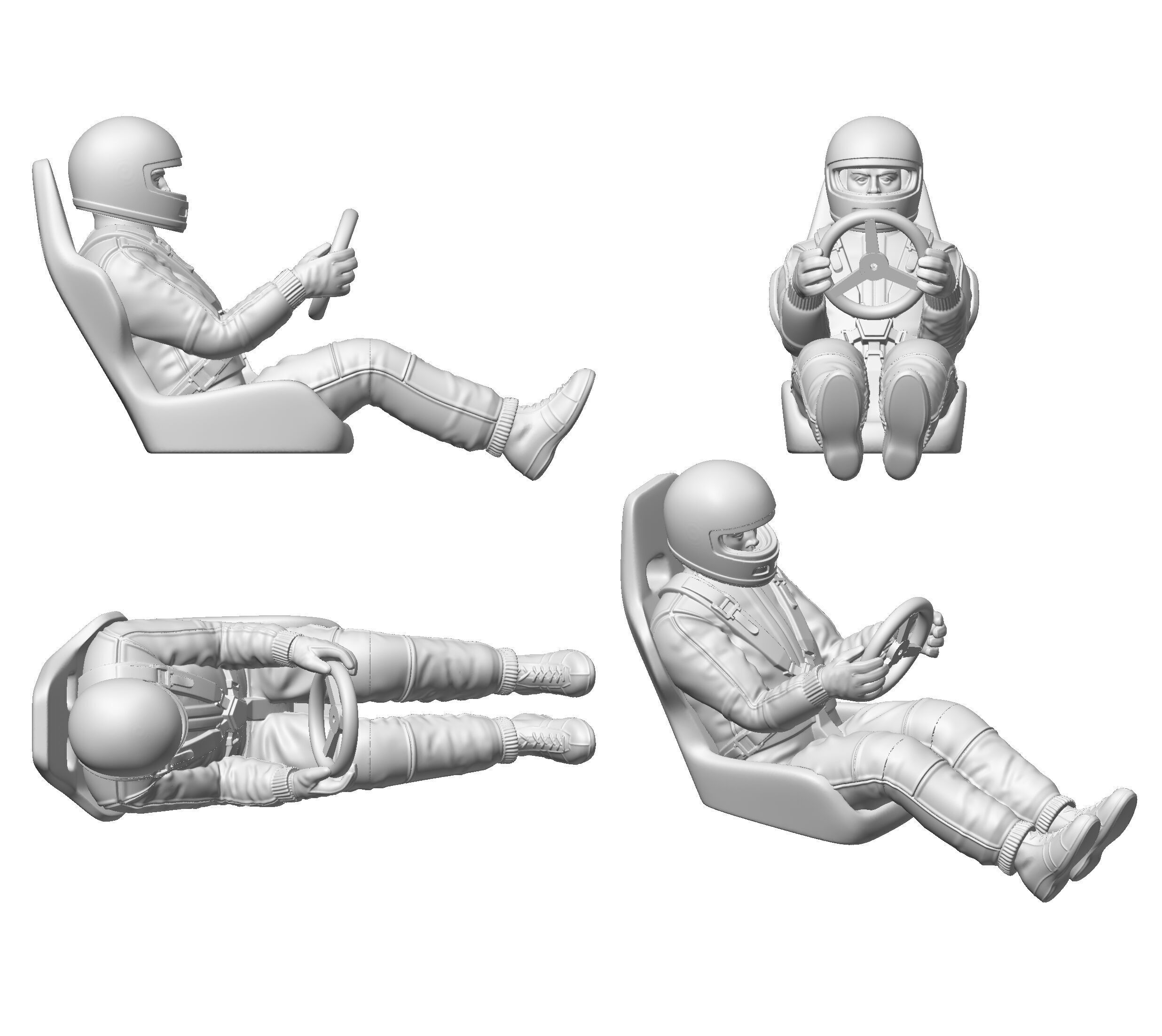 RC-Racer-Pilot plus Co-Pilot 3D print model_6