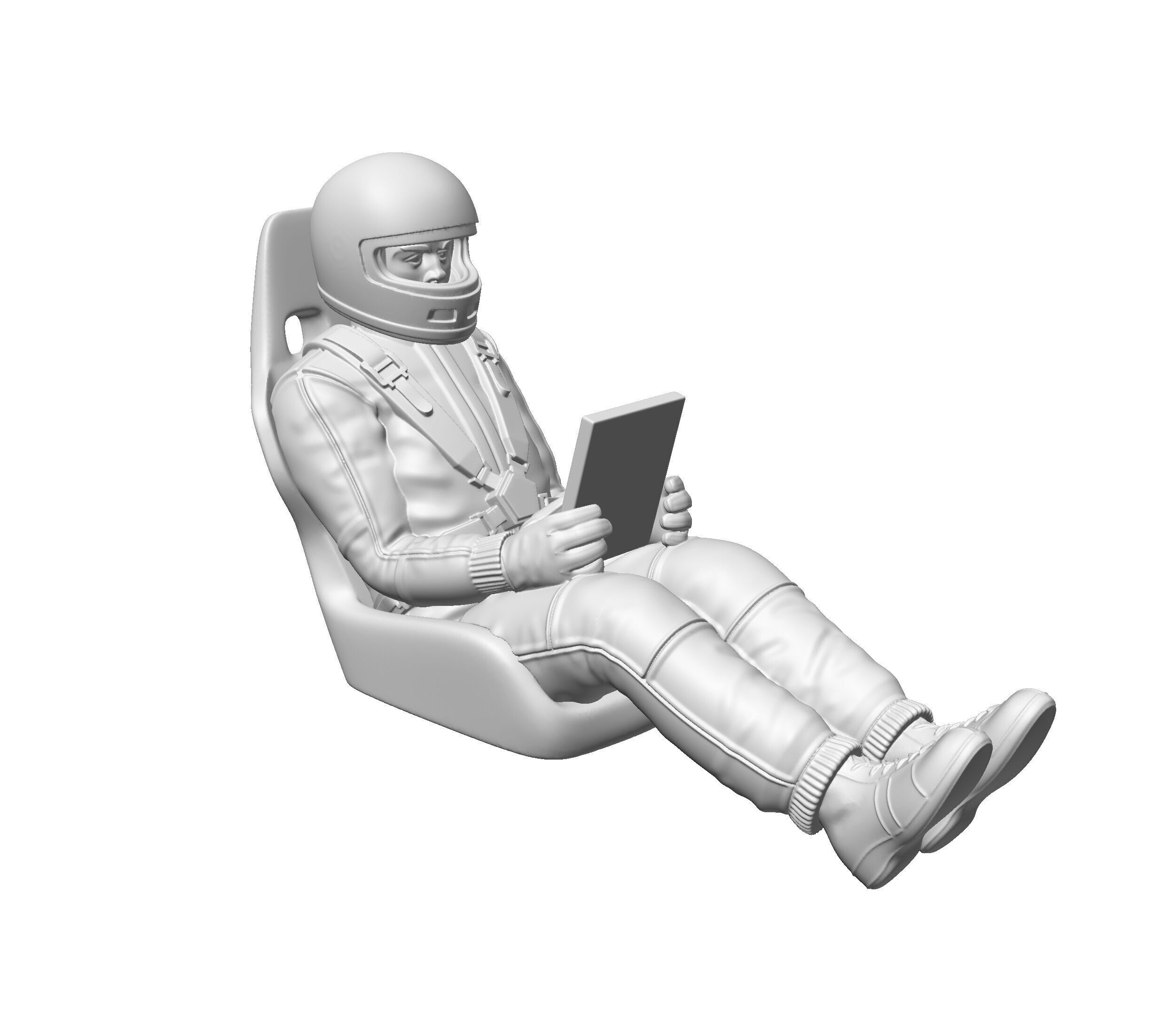 RC-Racer-Pilot plus Co-Pilot 3D print model_8