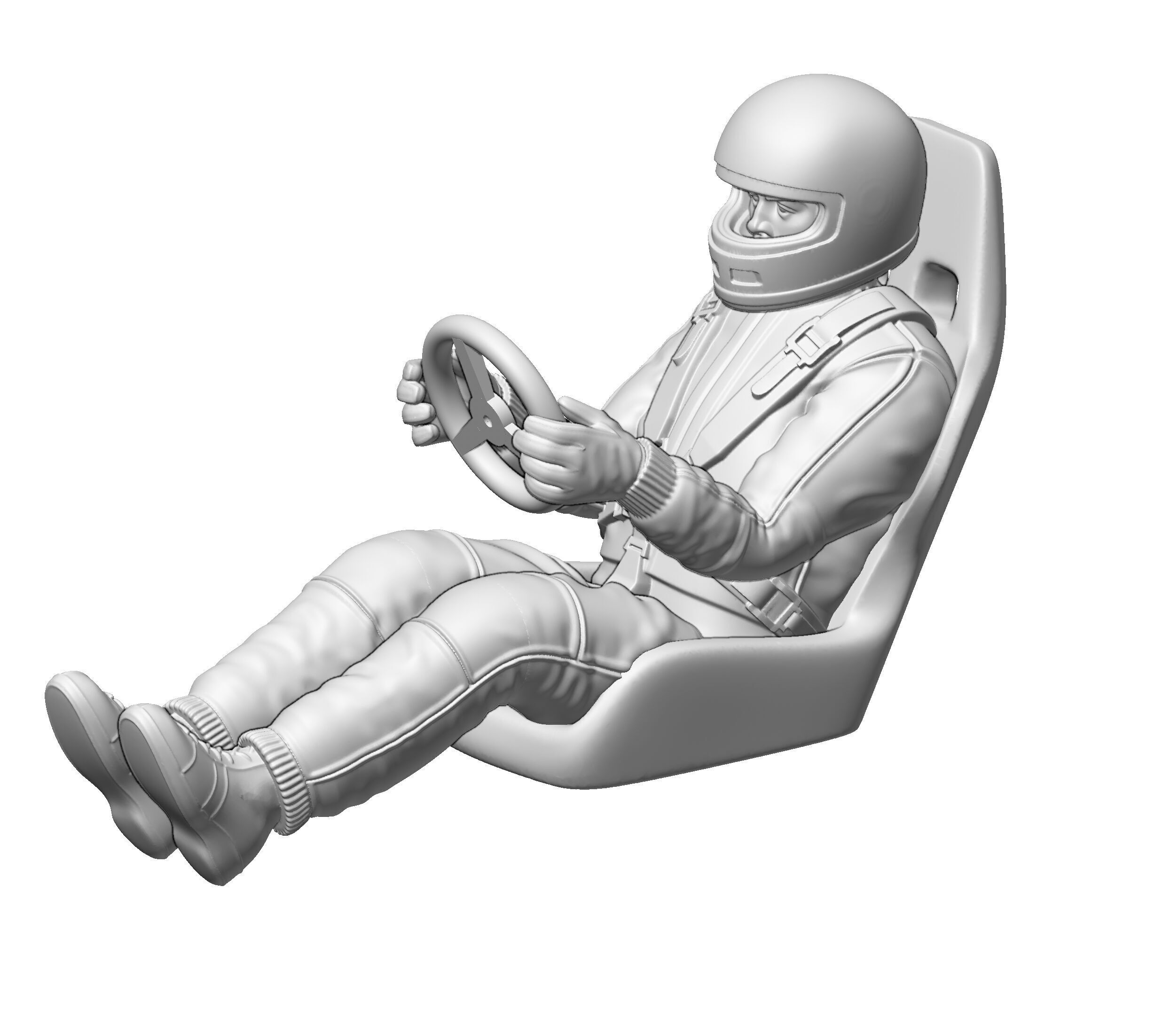 RC-Racer-Pilot plus Co-Pilot 3D print model_1