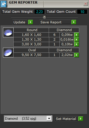 Ring with Oval diamond engravings in sides  3D print model_11