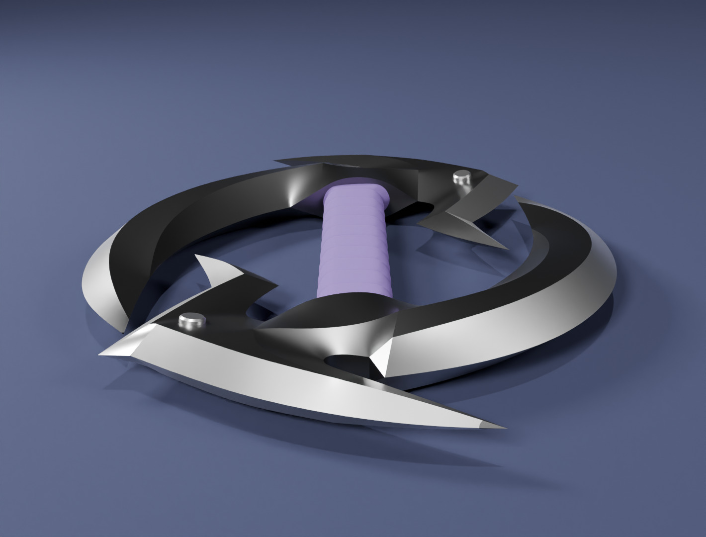 Dual sickle shadow fang 3D model for game 3D model_5