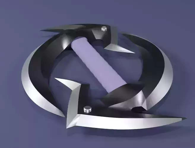 Dual sickle shadow fang 3D model for game 3D model Dual sickle shadow fang 3D model for game 3D model