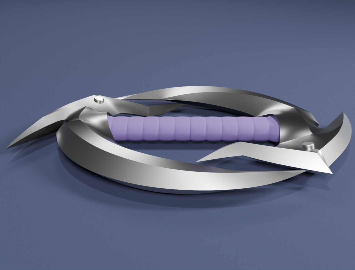 Dual sickle shadow fang 3D model for game 3D model_3