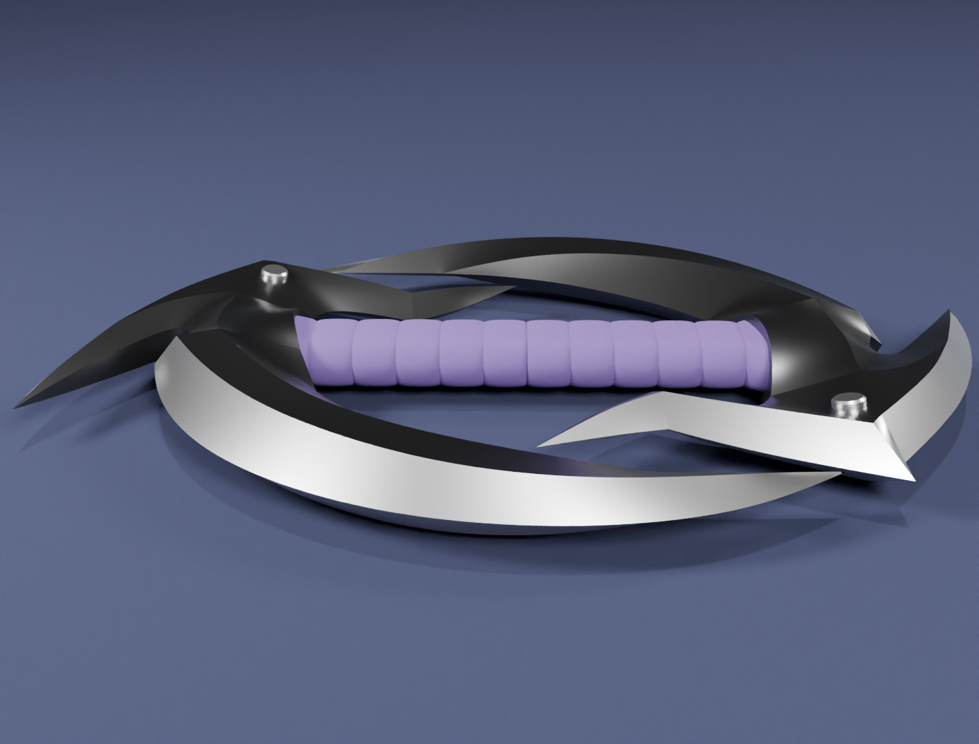 Dual sickle shadow fang 3D model for game 3D model_4