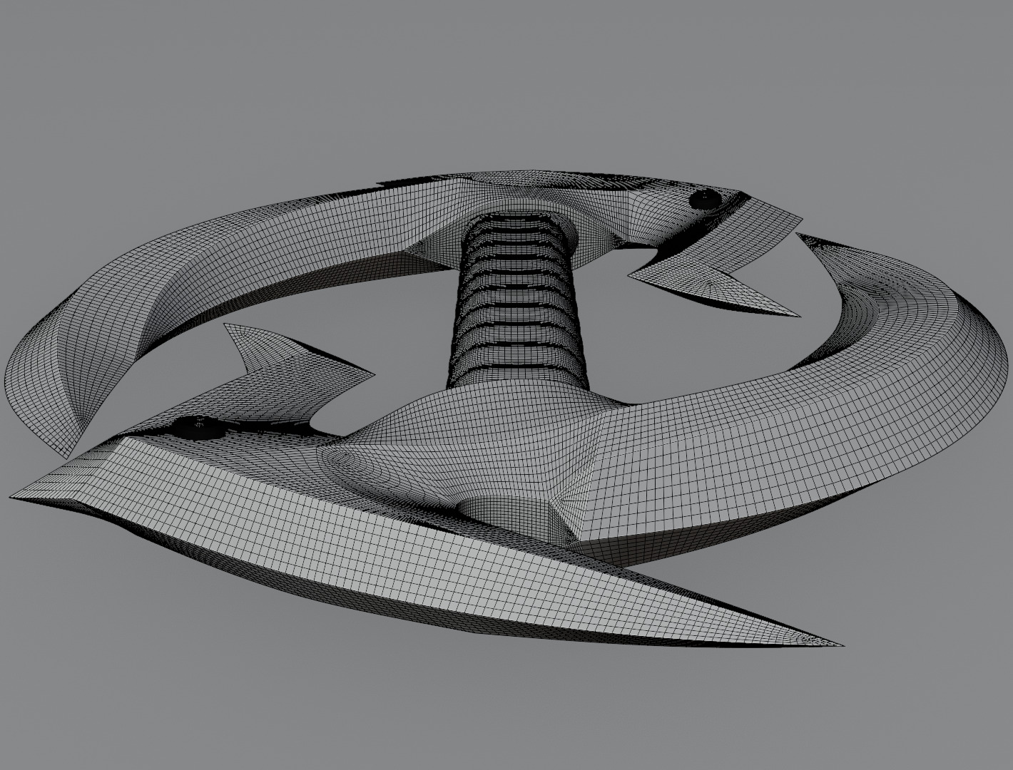 Dual sickle shadow fang 3D model for game 3D model_11