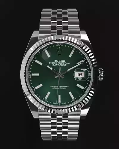 Datejust watch hyperrealistic 3D model