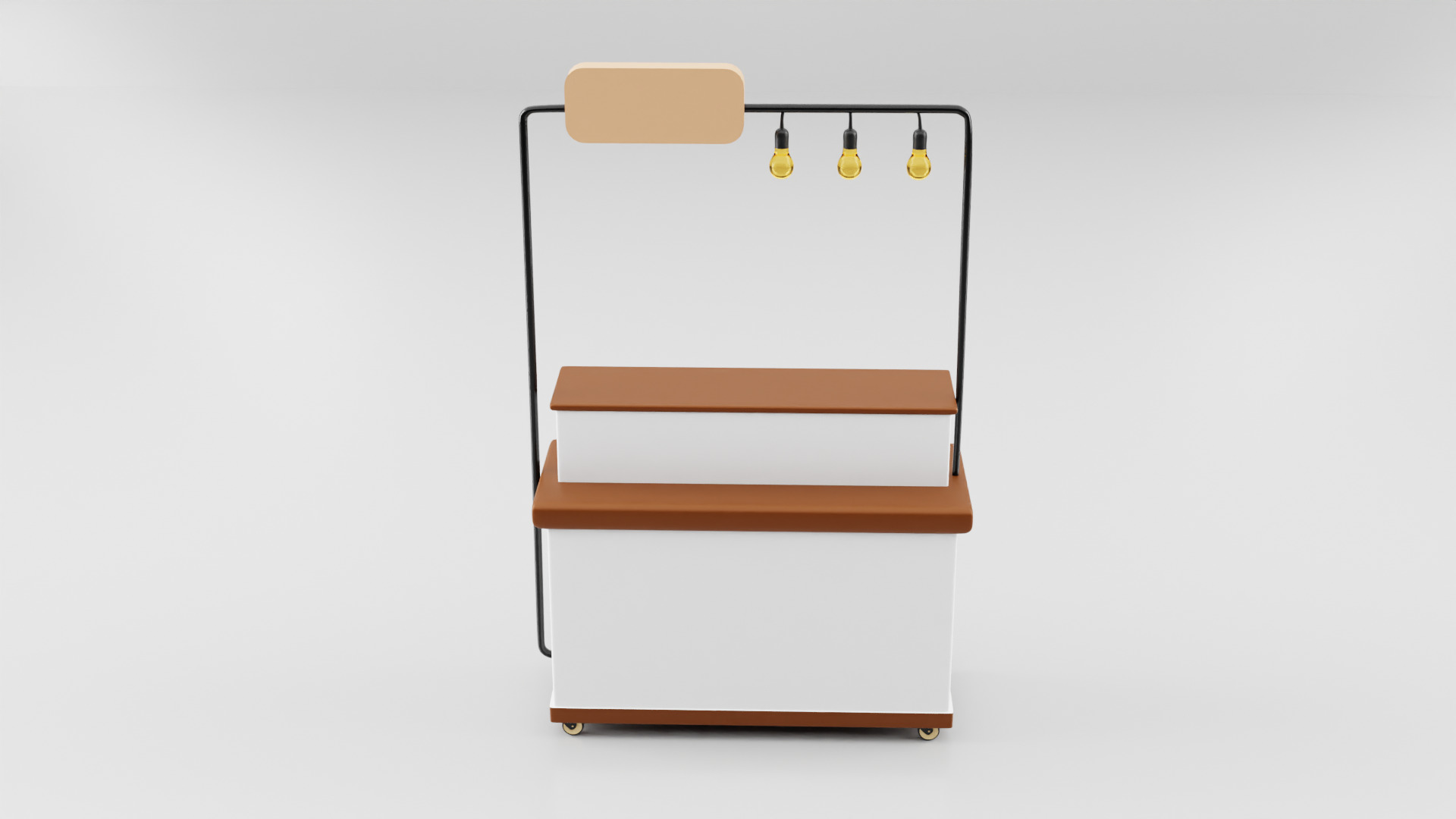 Cofee cart 3D model_2
