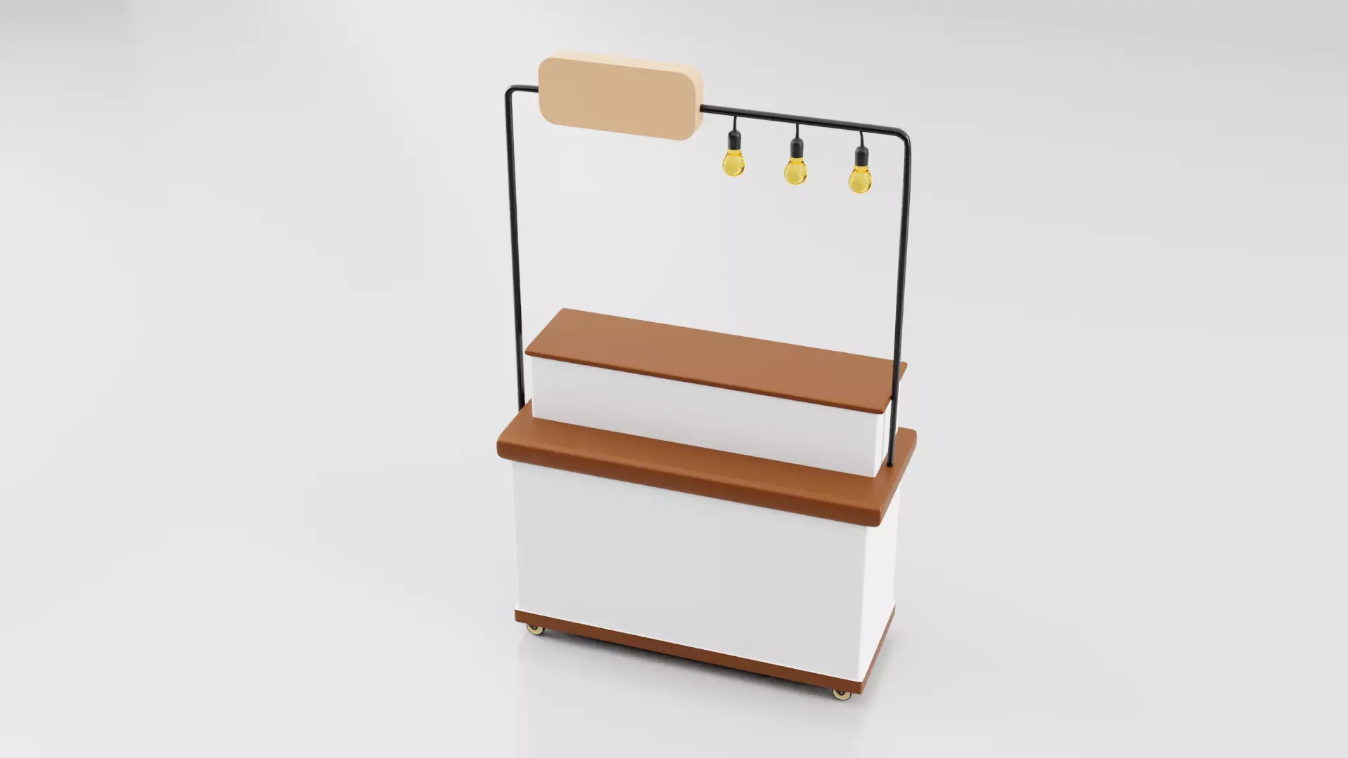 Cofee cart 3D model_0