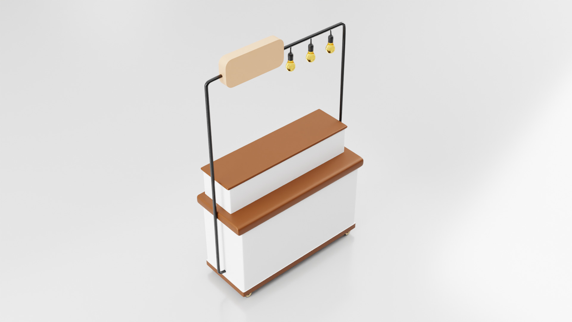 Cofee cart 3D model_3