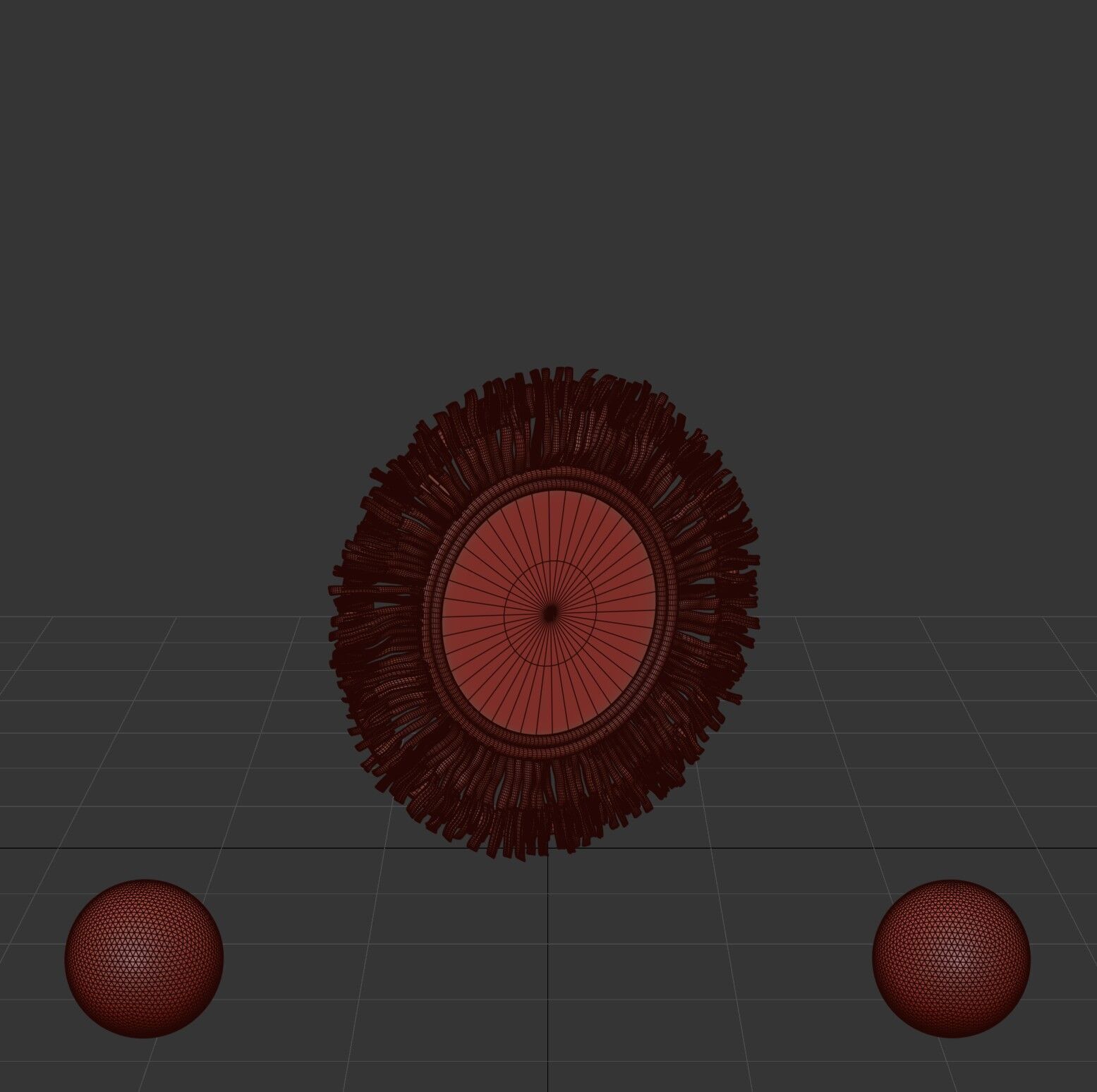 Hapsala And Rattan Mirror White Wash 3D model_4