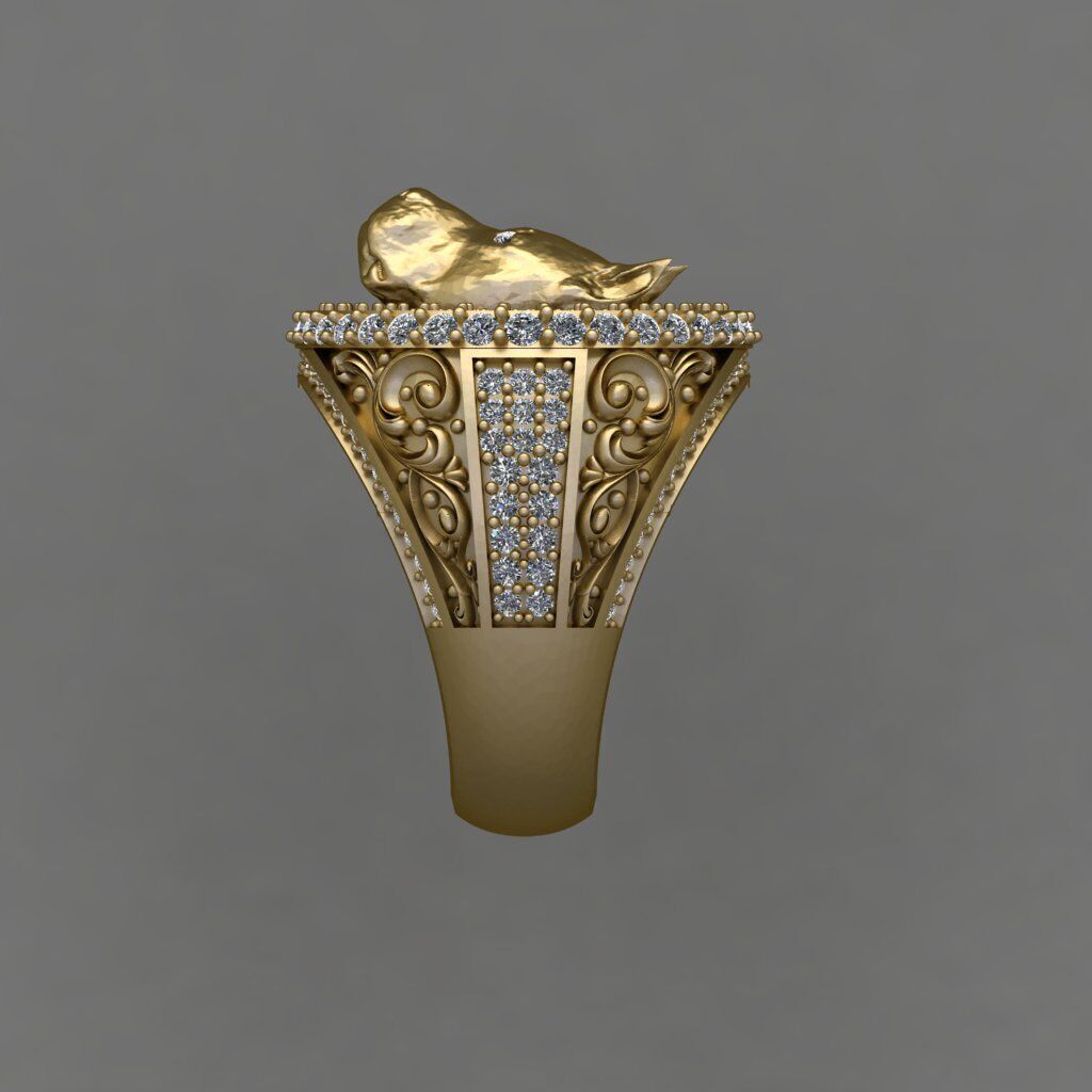 American bully Ring 3D Print Model  3D print model_2