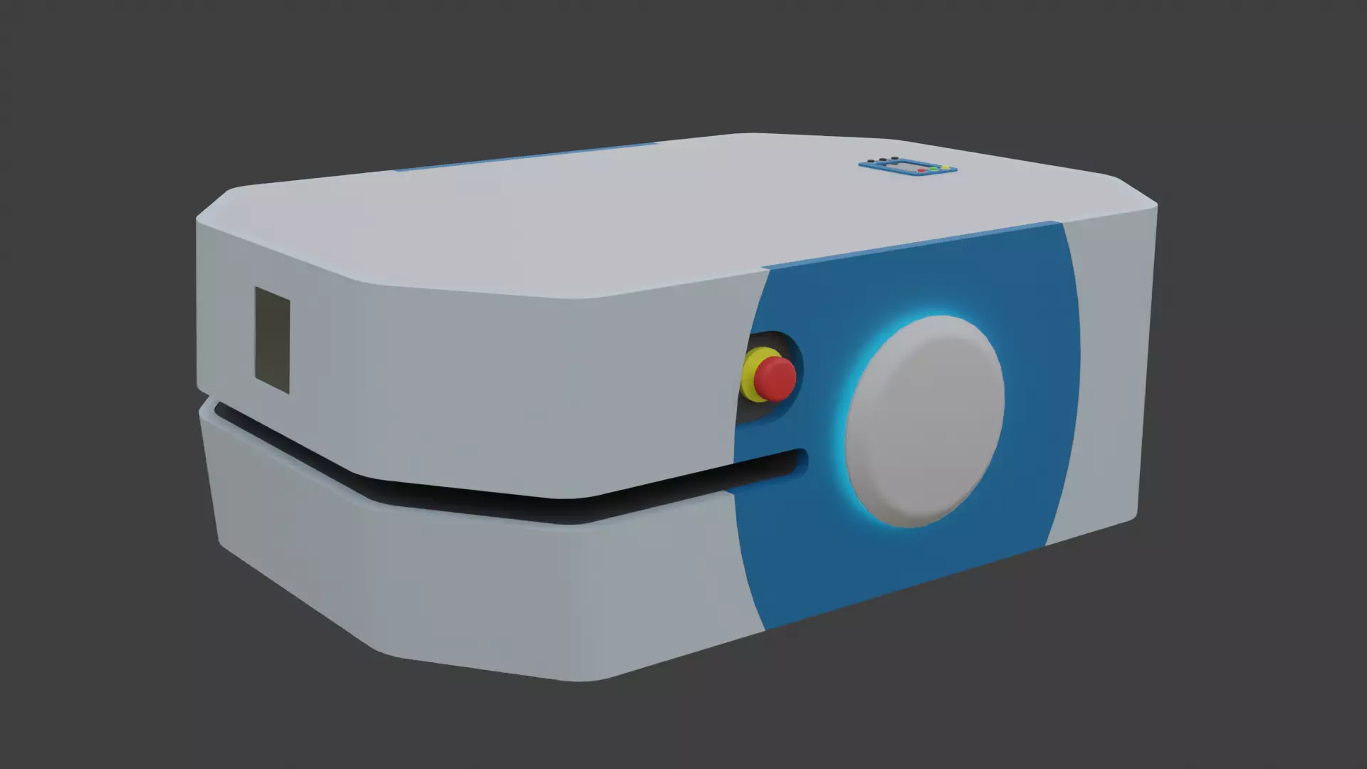 Autonomous Mobile Robot 3 - AMR - Low Poly Low-poly 3D model_0