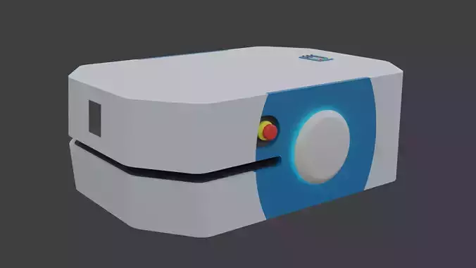 Autonomous Mobile Robot 3 - AMR - Low Poly Low-poly 3D model
