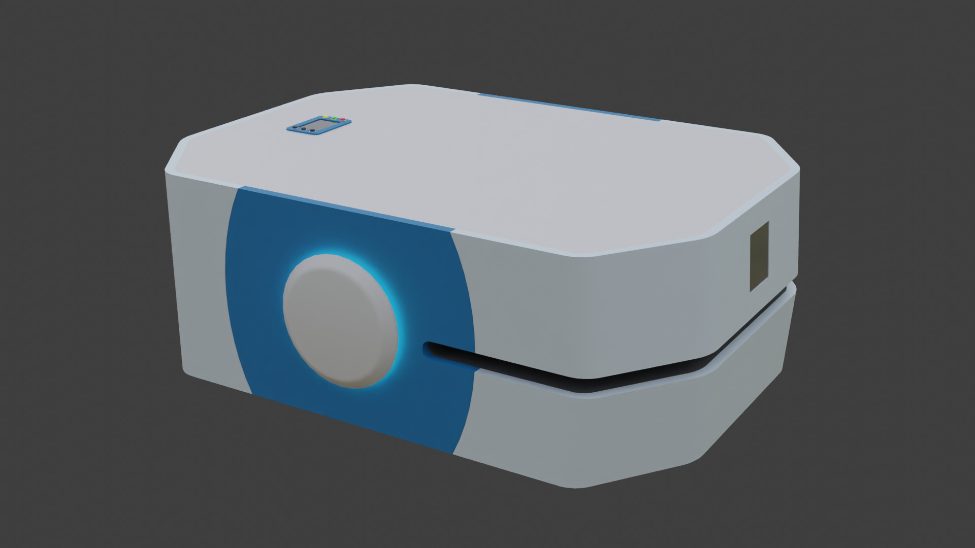 Autonomous Mobile Robot 3 - AMR - Low Poly Low-poly 3D model_2