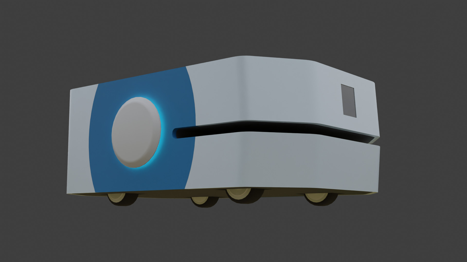 Autonomous Mobile Robot 3 - AMR - Low Poly Low-poly 3D model_3