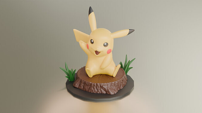 Pikachu Pokemon 3d Printable  3D print model