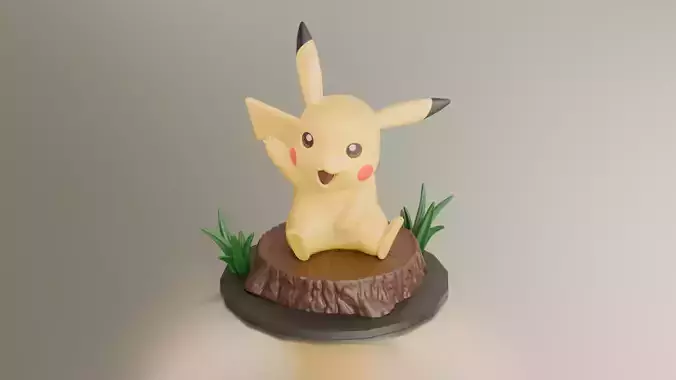 Pikachu Pokemon 3d Printable 