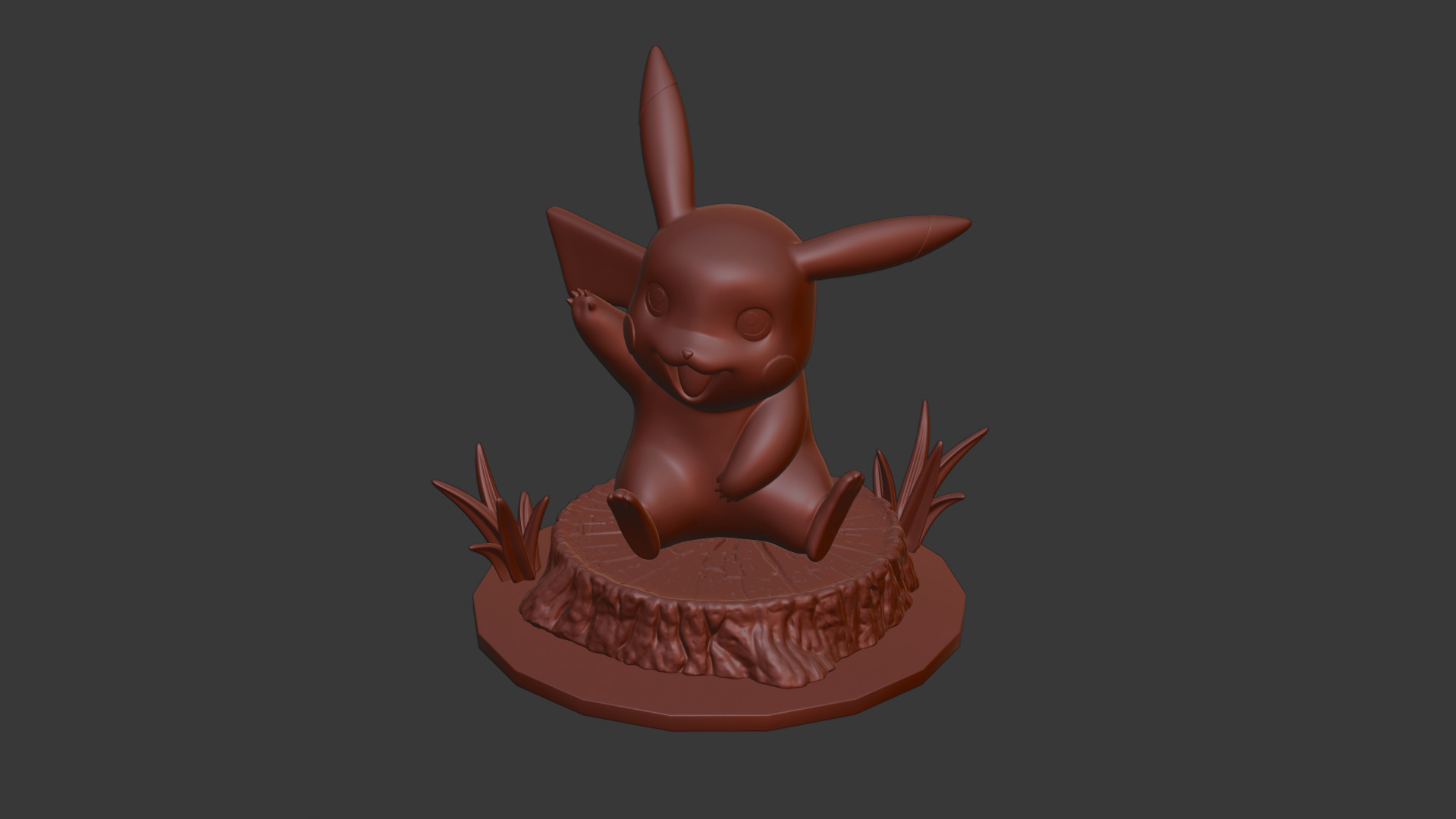 Pikachu Pokemon 3d Printable  3D print model_7