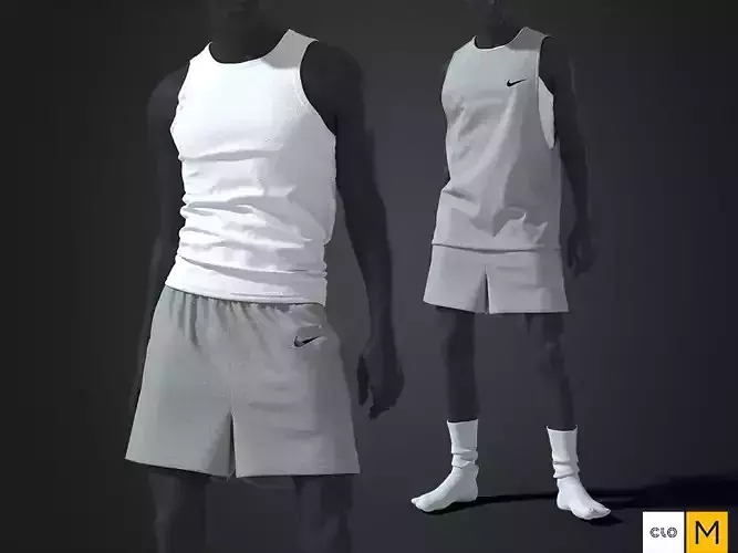 Mens - Atheletic Outfit 1 3D model