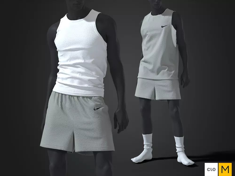 Mens - Atheletic Outfit 1 3D model