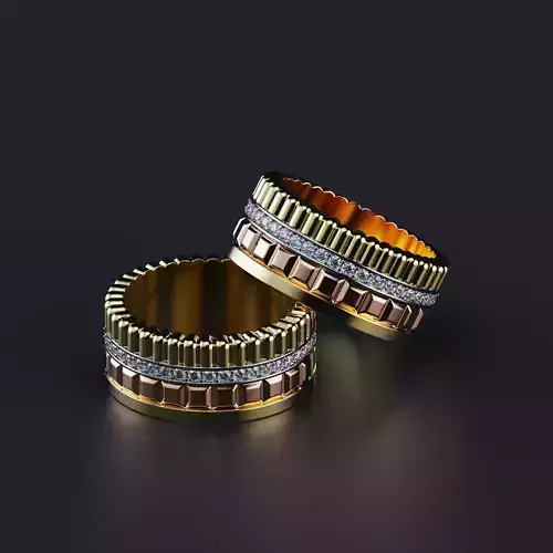 Quatre radiant edition wedding band style All sizes collection