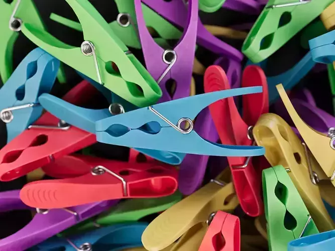 Plastic Clothes Peg 04 PBR Low-poly 3D model